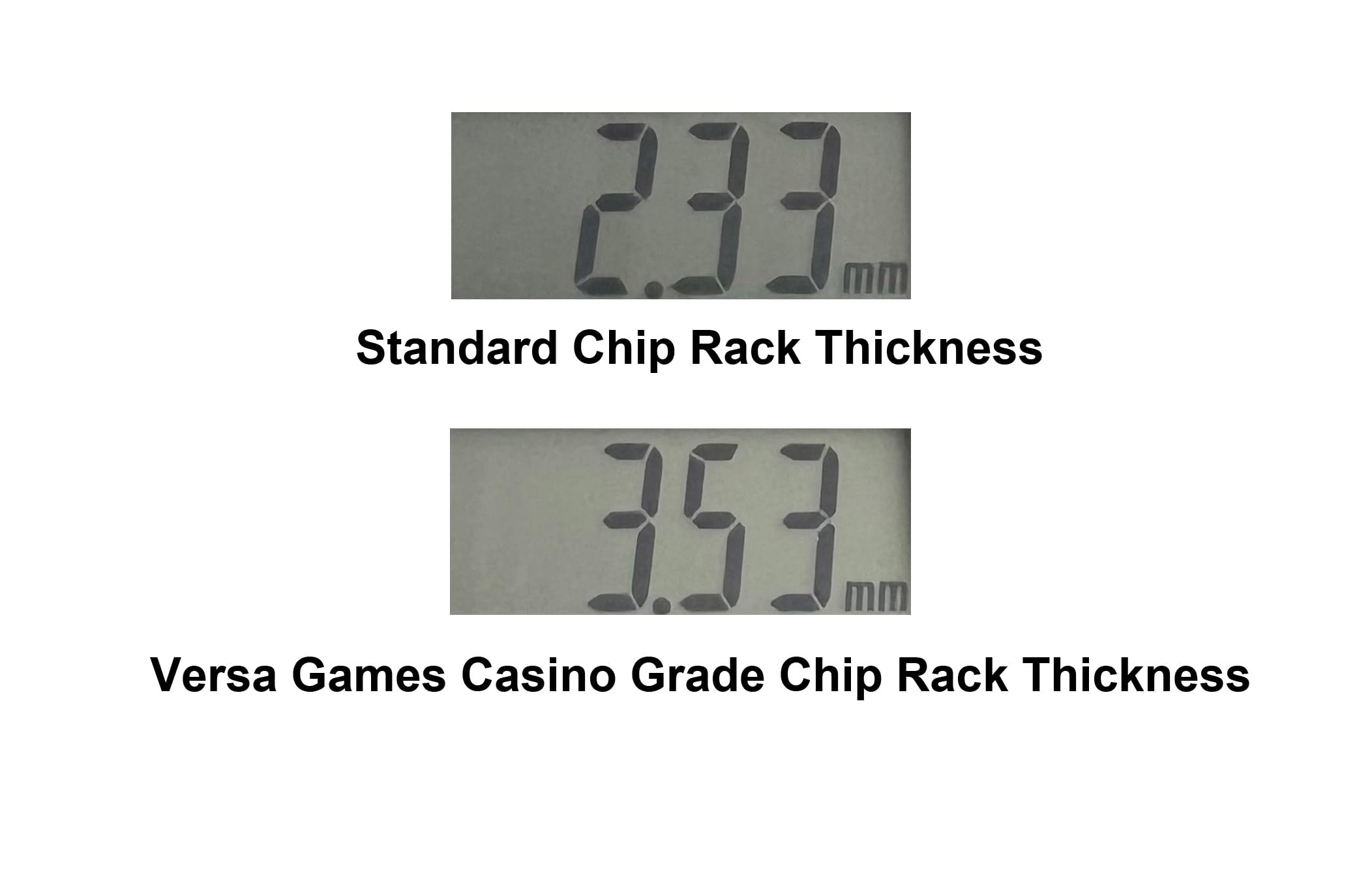 Versa Games 10 Clear Acrylic Poker Chip Trays with Cover - Casino Grade - 30% Thicker Than Standard Chip Trays - For Standard Size Poker Chips & Clay Poker Chips - 10 Chip Racks - Each Holds 100 Chips