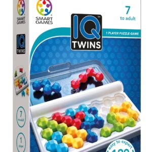 SmartGames IQ Twins Travel Game with 120 Challenges for Ages 7 - Adult