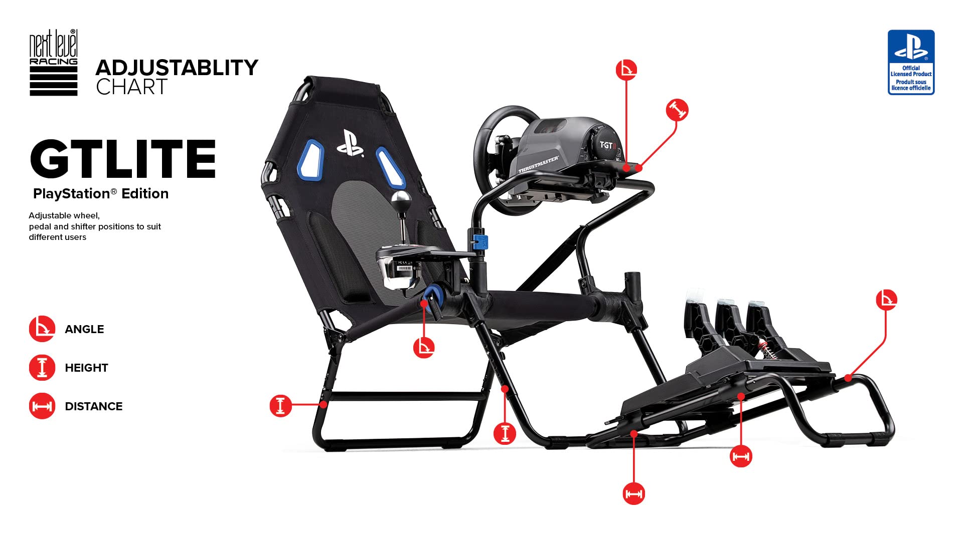 Next Level Racing GT Lite Cockpit PlayStation Edition (NLR-S026)