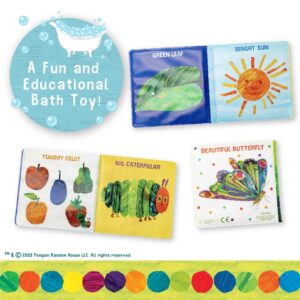 Kids Preferred World of Eric Carle The Very Hungry Caterpillar 6 Inch Vinyl Bath Book Bath Tub Toy Perfect for Water Play and Learning for Ages 0+