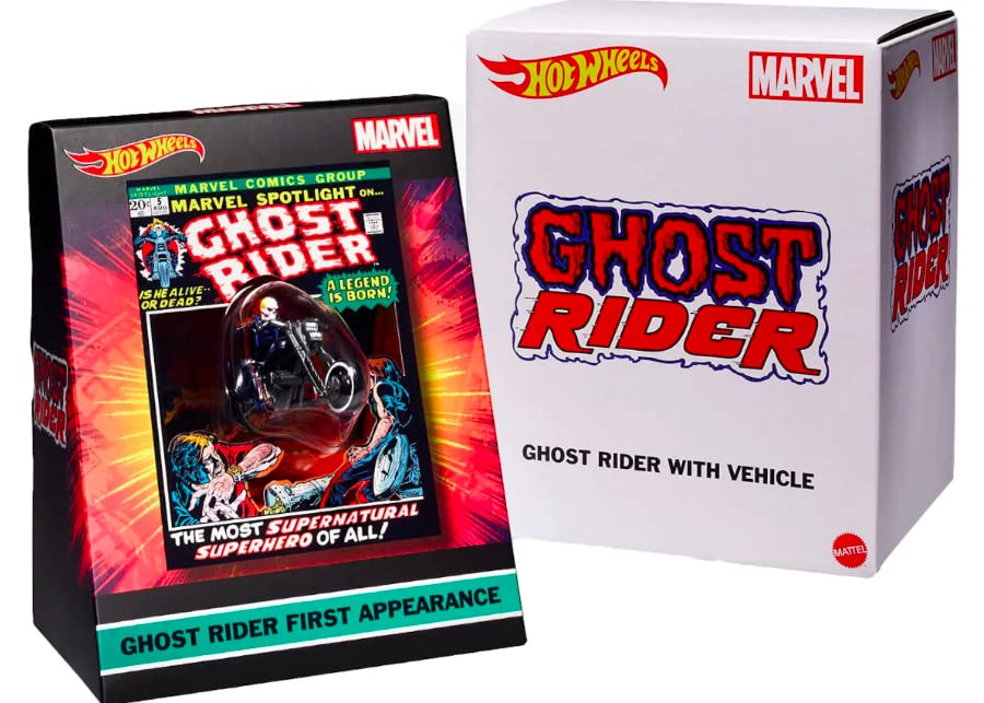 Hot Wheels Ghost Rider with Motorcycle SDCC 2022 Diecast Exclusive Vehicle