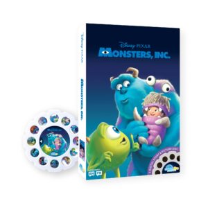 moonlite storytime monsters inc storybook reel, a magical way to read together, digital story for projector, fun sound effects, learning gifts for kids ages 3+ years and up