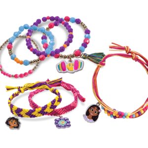 Cra-Z-Art Disney Encanto Enchanted Sparkling Jewelry Bracelet Kit, Make 25 Bracelets, Ages 6 and up