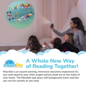 Moonlite Storytime Mickey and Friends A Summer Day Storybook Reel, A Magical Way to Read Together, Digital Story for Projector, Fun Sound Effects, Learning Gift for Kids Ages 1 Year and Up