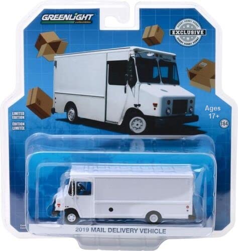 Greenlight 30097 2019 Mail Delivery Vehicle White Hobby Exclusive 1/64 Scale