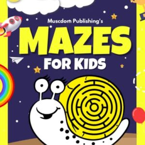 Mazes for kids: 100+ Unique Fun and Challenging Maze Activity Book for kids - Features different Themes and Shapes Puzzles - Maze books for kids ages 4-8