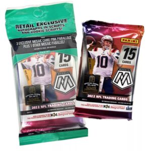 2022 Panini Mosaic Football Cello Pack - 15 Cards Per Pack