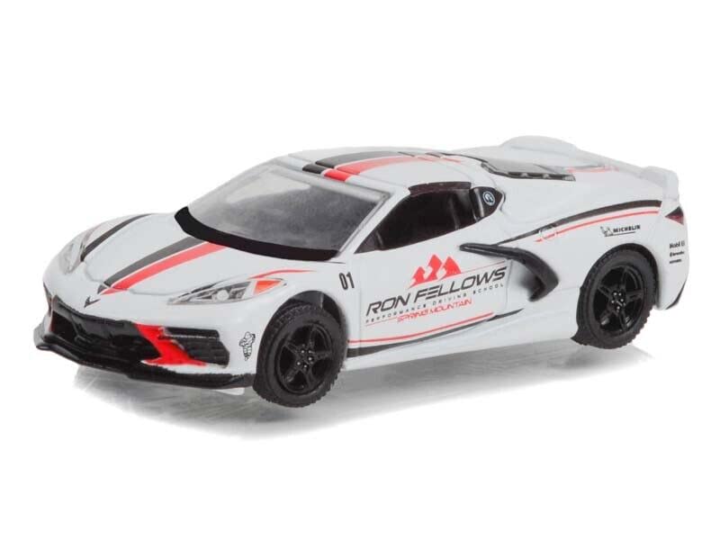 Greenlight 30367 2022 Chevy Corvette Stingray Ron Fellows Performance Driving School 1:64 Scale Diecast