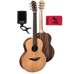 sheeran by lowden s01 acoustic guitar, walnut body, cedar top w/gig bag, tuner & cloth