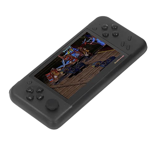 VINGVO Handheld Game Console, 1500mAh Color Screen 4.3inch HD Portable Game Console for Kids for Travel (Black)