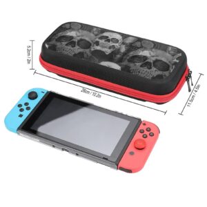 AoHanan Terrible with Skull Switch Carrying Case Compatible with Switch Game Case with 20 Games Cartridges Hard Shell Travel Protection Case for Switch Console & Accessories