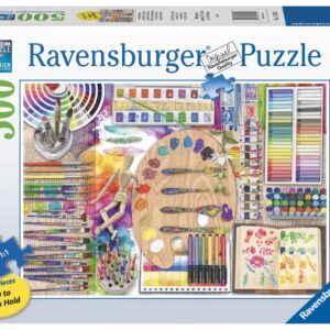 Ravensburger The Artist’s Palette 500-Piece Jigsaw Puzzle | Large Format for Easy Handling | Vibrant and Engaging Imagery | Ideal for Kids and Adults | FSC Certified