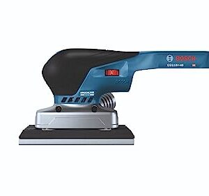 BOSCH GSS18V-40N 18V Brushless Sheet Orbital Finishing Sander with Dust Bag, 1/4 Sheet and 1/3 Sheet (Bare Tool)