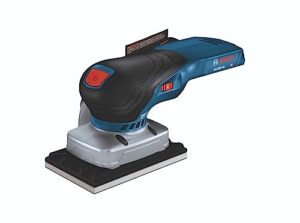 bosch gss18v-40n 18v brushless sheet orbital finishing sander with dust bag, 1/4 sheet and 1/3 sheet (bare tool)