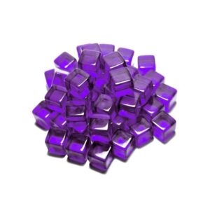 green stuff world gaming tokens x50 - purple cubes 10mm 3785