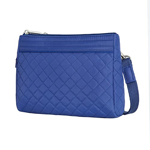 Travelon Anti-Theft Boho Clutch Crossbody, Lush Blue Solid