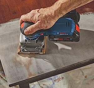 BOSCH GSS18V-40N 18V Brushless Sheet Orbital Finishing Sander with Dust Bag, 1/4 Sheet and 1/3 Sheet (Bare Tool)