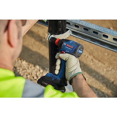 BOSCH GDX18V-1860CB23 18V Connected-Ready Two-In-One 1/4 In. and 1/2 In. Bit/Socket Impact Driver/Wrench Kit with (1) CORE18V® 4 Ah Advanced Power Battery and (1) 2 Ah Standard Power Battery