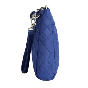 Travelon Anti-Theft Boho Clutch Crossbody, Lush Blue Solid