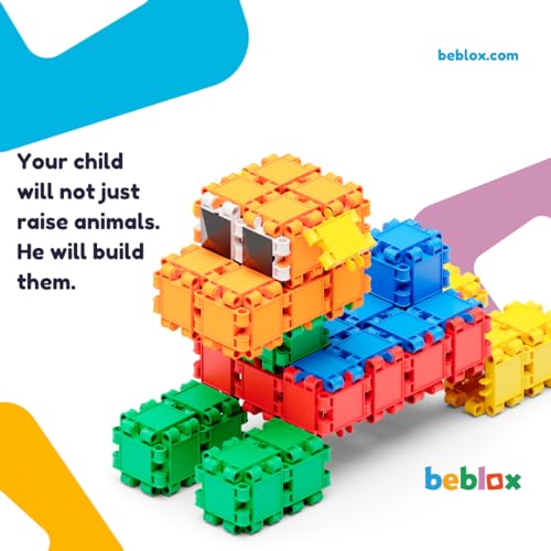 BEBLOX Building Blocks | Building Toys for Kids Ages 4-8 250-piece Set - Learning & Educational Fun Stem Toys - Birthday Gifts for Boys & Girls Age 4 5 6 7 8 9 10 11 & 12 Year Old Toys