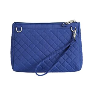 Travelon Anti-Theft Boho Clutch Crossbody, Lush Blue Solid