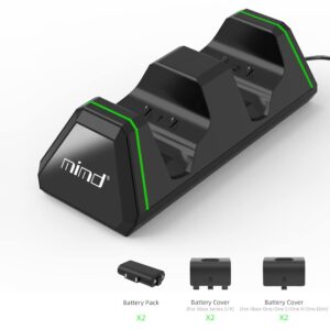 Controller Charger Station for Xbox Series S/X, Dual Charging Dock, Charging Station for Xbox One