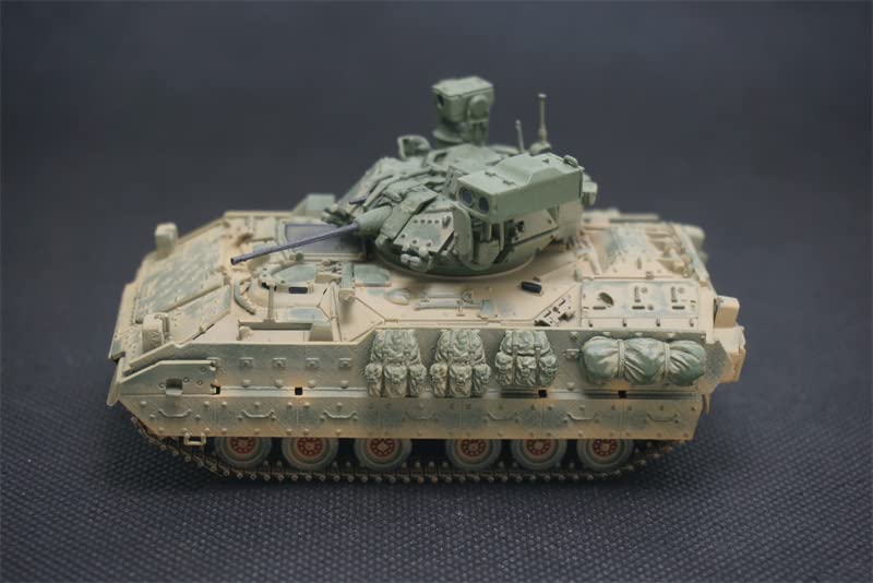 US M2A3 Bradley Fighting Vehicle Dusty Version 1/72 ABS Tank Pre-Built Model