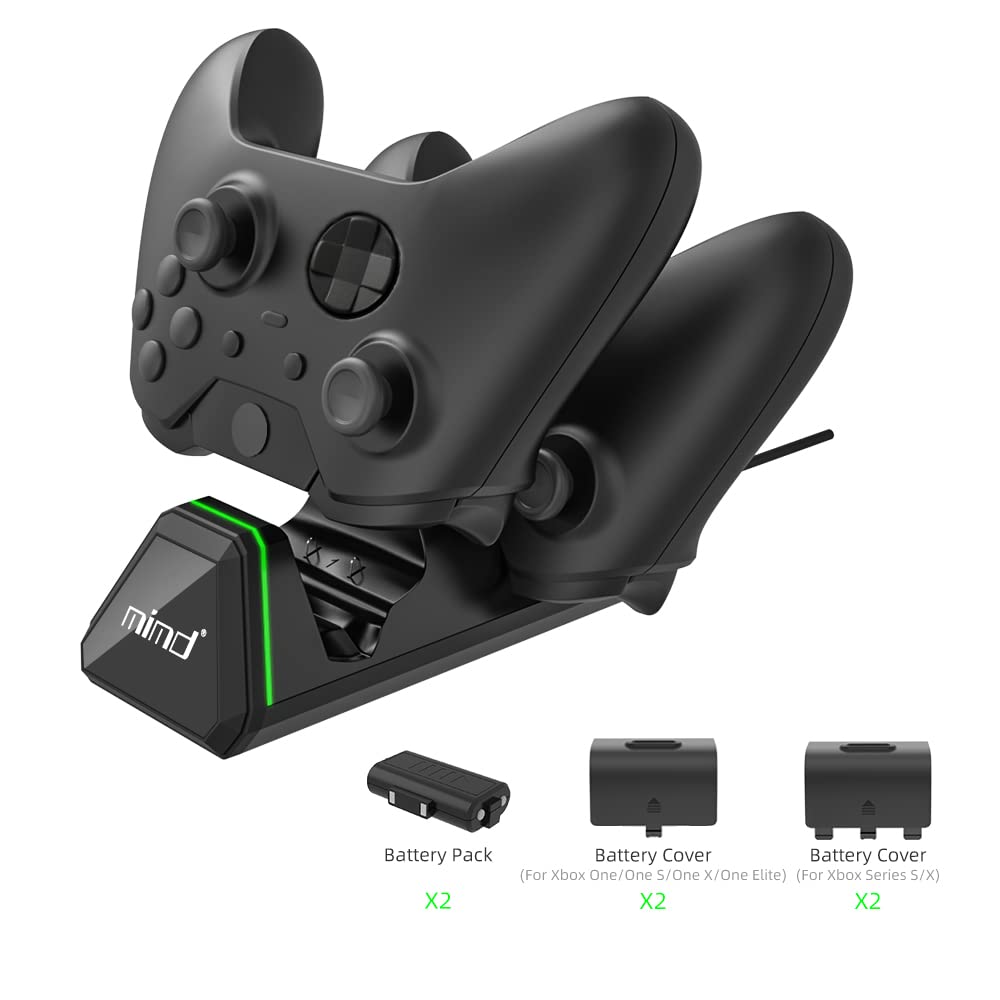 Controller Charger Station for Xbox Series S/X, Dual Charging Dock, Charging Station for Xbox One