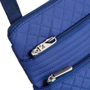 Travelon Anti-Theft Boho Slim Crossbody, Lush Blue Solid