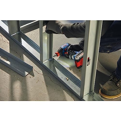 BOSCH GDX18V-1860CB23 18V Connected-Ready Two-In-One 1/4 In. and 1/2 In. Bit/Socket Impact Driver/Wrench Kit with (1) CORE18V® 4 Ah Advanced Power Battery and (1) 2 Ah Standard Power Battery