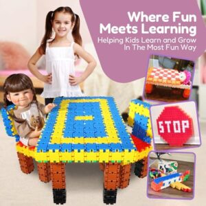 BEBLOX Building Blocks | Building Toys for Kids Ages 4-8 250-piece Set - Learning & Educational Fun Stem Toys - Birthday Gifts for Boys & Girls Age 4 5 6 7 8 9 10 11 & 12 Year Old Toys