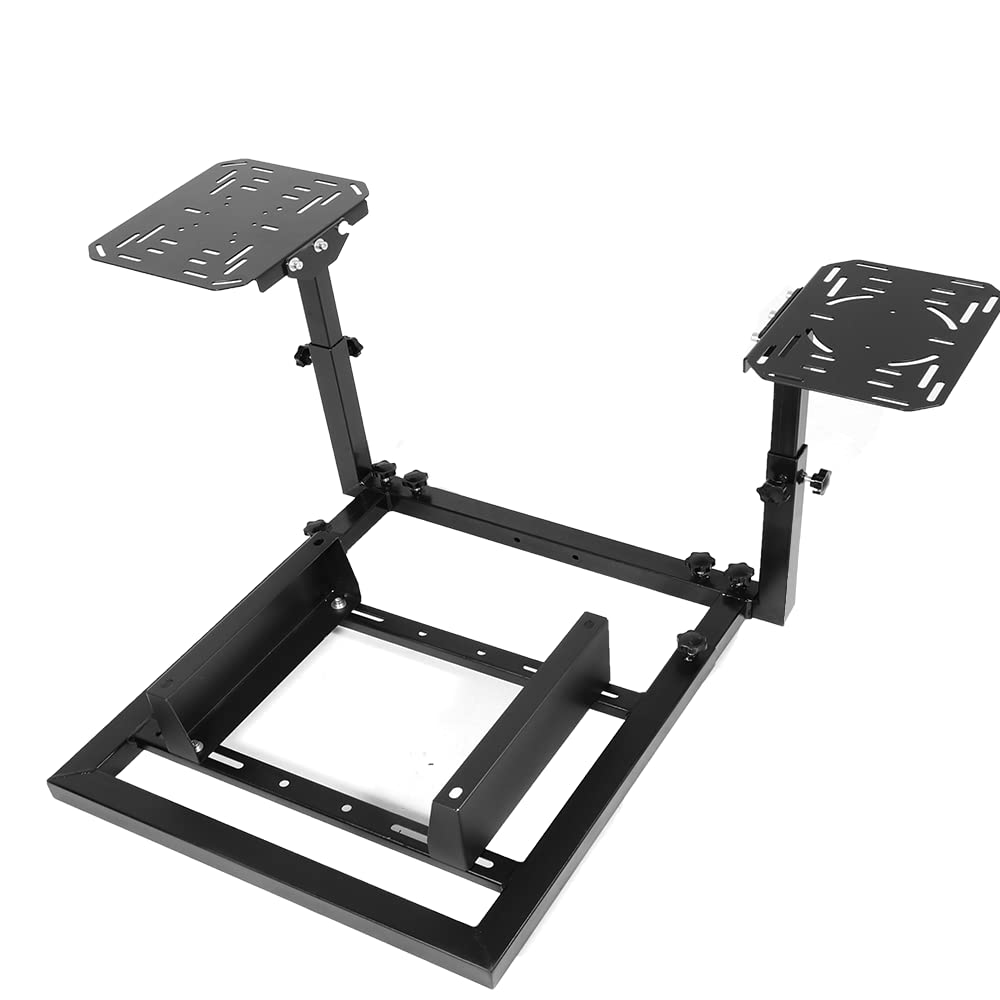 Minneer Racing Flight Simulator Cockpit Fit for Logitech/Thrustmaster/Fanatec X56 X52 G29 G920 T248 TX,Support Hotas Warthog Match Seat,Drive Gaming Mount. Seat, Joystick & Handbrake Not Included