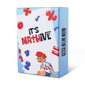 It's Mathive Card Game for Kids – Interactive Math Game Learning Games for Teens, Adults – Easy Gameplay Fast Paced Smart Games for Classroom, Home – Fun and Educational Games