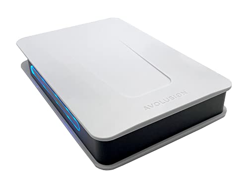 Avolusion PRO-T5 Series 6TB USB 3.0 External Gaming Hard Drive for PS4 / PS5 Game Console (White) - 2 Year Warranty (Renewed)