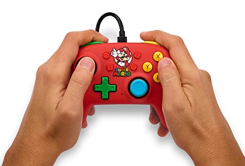 PowerA Nano Wired Controller for Nintendo Switch - Mario Bros., Comfortable Ergonomics, Officially licensed for Nintendo Switch and Nintendo Switch Lite, Compact, Smaller, Portable