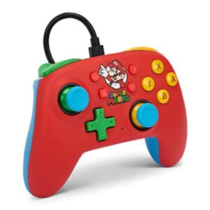 PowerA Nano Wired Controller for Nintendo Switch - Mario Bros., Comfortable Ergonomics, Officially licensed for Nintendo Switch and Nintendo Switch Lite, Compact, Smaller, Portable