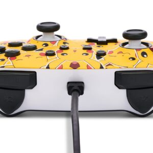 PowerA Enhanced Wired Controller for Nintendo Switch - Pikachu Moods, Gamepad, game controller, wired controller, officially licensed