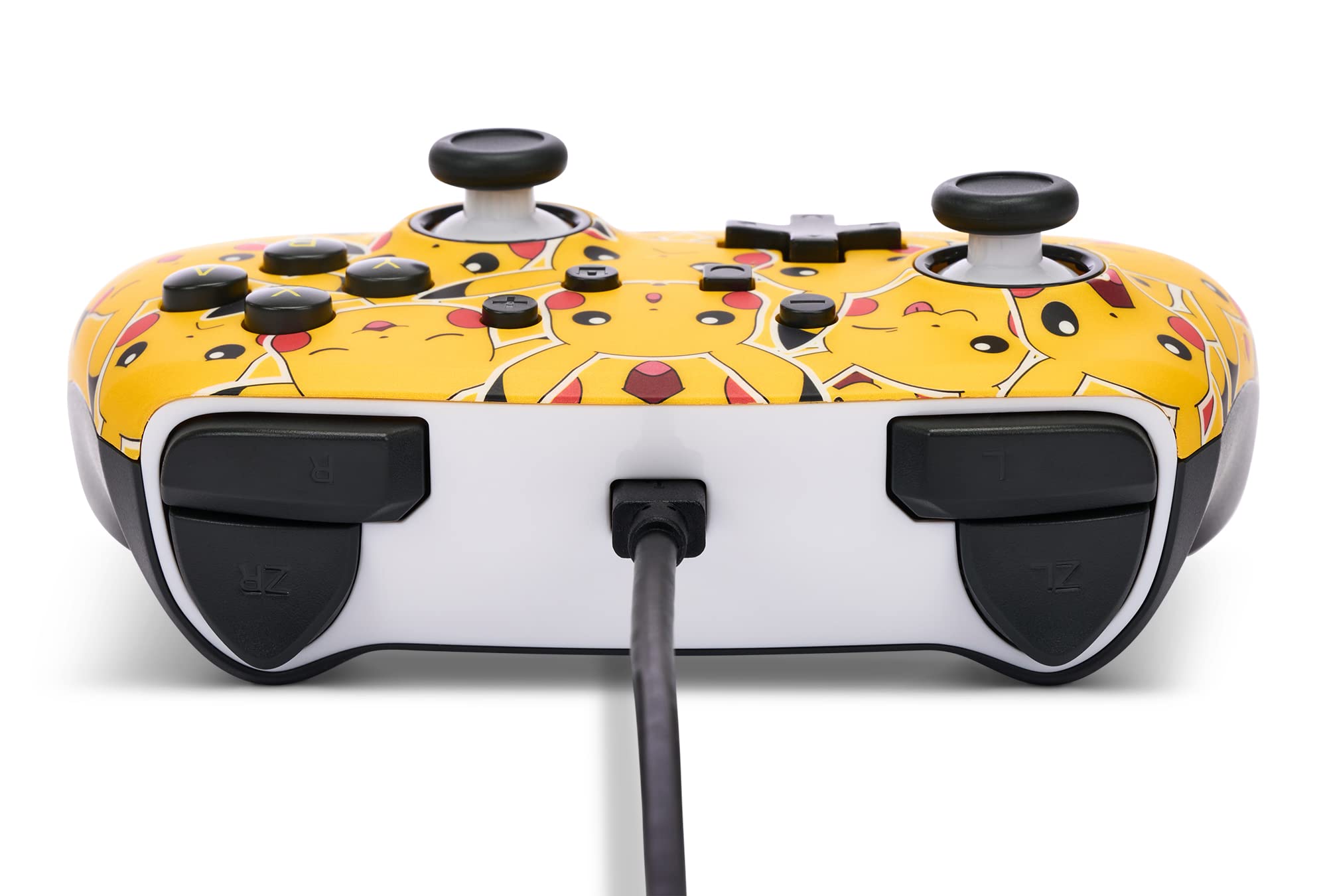 PowerA Enhanced Wired Controller for Nintendo Switch - Pikachu Moods, Gamepad, game controller, wired controller, officially licensed