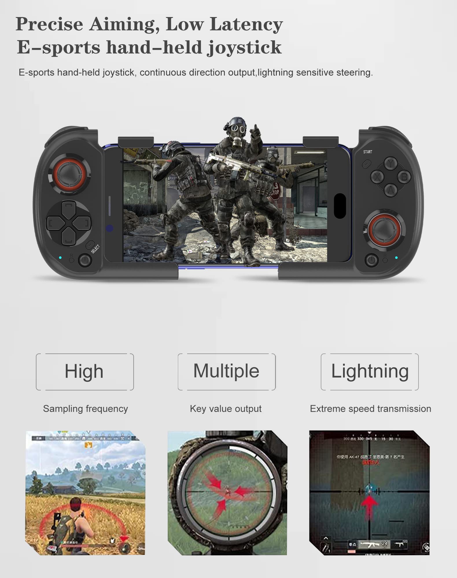 Joso Mobile Gaming Controller + Portable Controller