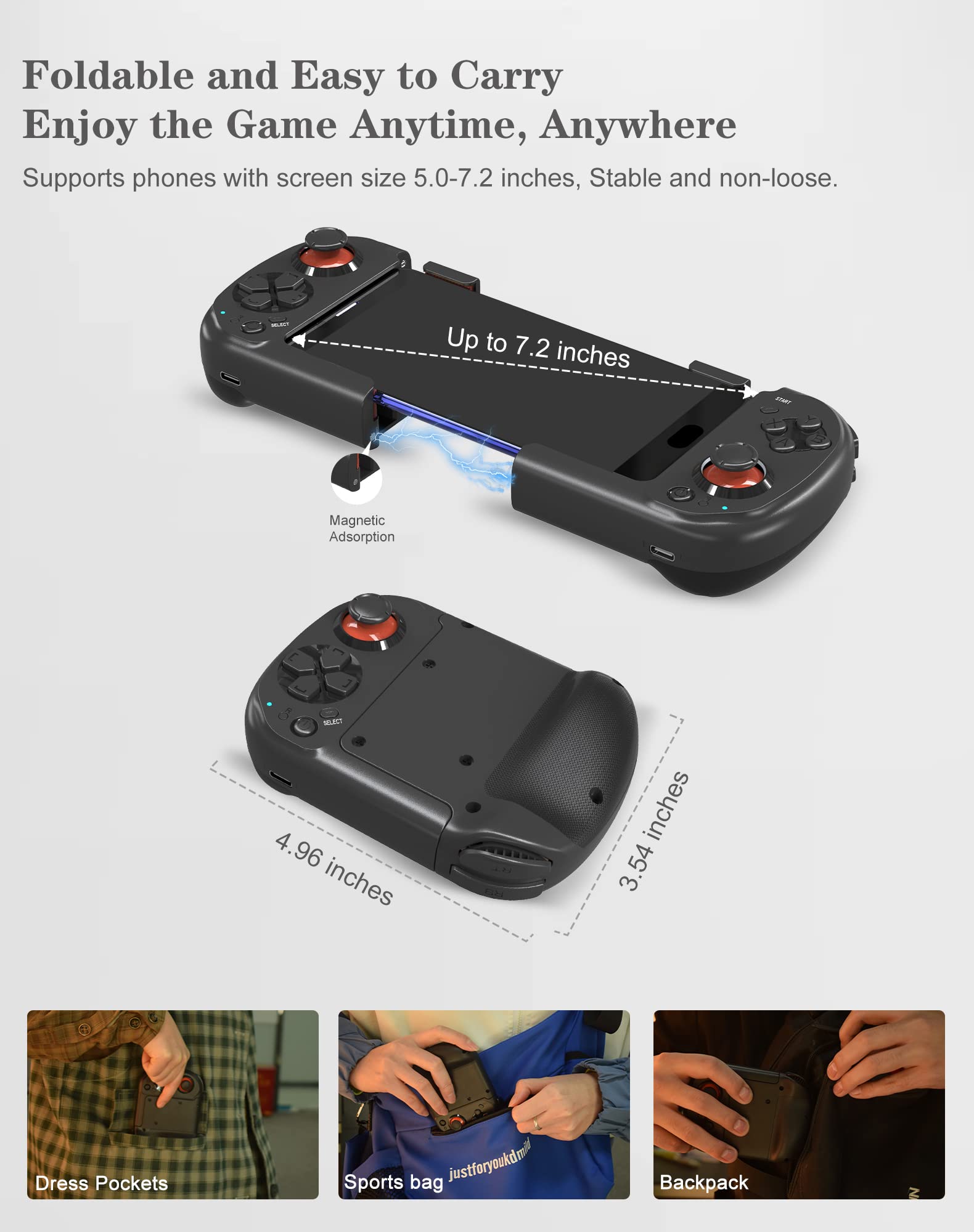 Joso Mobile Gaming Controller + Portable Controller