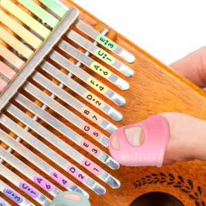 ERINGOGO 16 Pcs Ukelele Picks Nail Protector Fingertip Protectors for Beginners Kalimba Fingertip Protectors Finger Guards Guitar Finger Covers Automatic Safety Mask