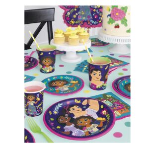 Encanto Themed Happy Birthday Party Supplies for Kids, Serves 16, Decorations and Dinnerware set with Table Cover, Plates, Napkins, Banner, Cups, Candles and Party Planning List