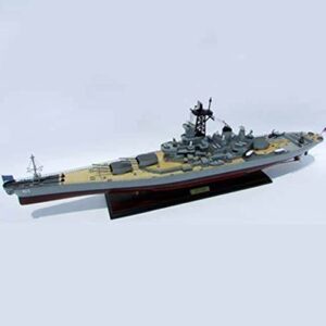 FMOCHANGMDP Aircraft Carrier 3D Puzzles Plastic Model Kits, 1/200 Scale USS Iowa BB-61 Battleship Model, Adult Toys and Gift, 53.3Inch x 6.5Inch