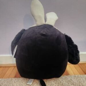 Squishmallows Rare 12-Inch Nathaniel The Black Dog with Easter Bunny Ears Plush - Add Nathaniel to Your Squad, Ultrasoft Stuffed Animal Large Plush Toy, Official Kellytoy Plush