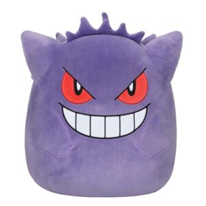 Squishmallows Pokémon 14-Inch Gengar Plush - Add Gengar to Your Squad, Ultrasoft Stuffed Animal Medium Plush, Official Kelly Toy Plush (SQPK00004)