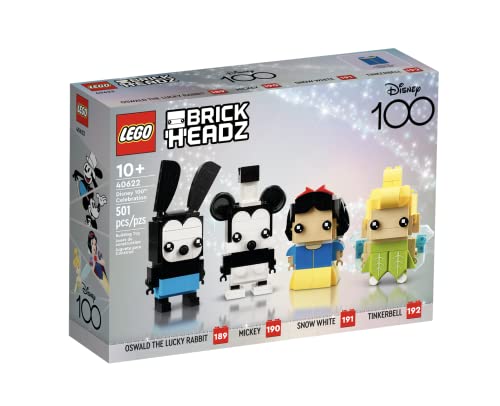 LEGO BrickHeadz Disney 100th Celebration Mickey Mouse, Snow White, Tinkerbell & Oswald The Lucky Rabbit