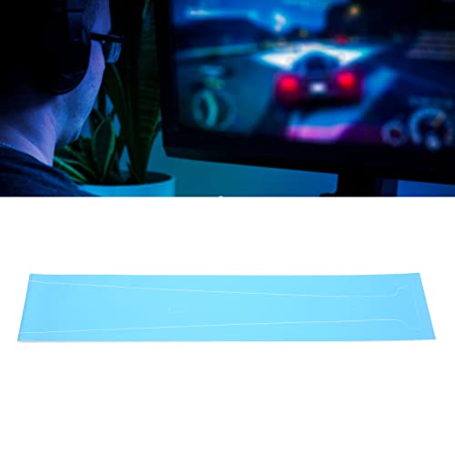 Console Middle Skin, Scratch Resistant Protection Strip Film Console Center Part Dustproof PVC Integral Replacement Easy Cleaning for Digital Edition Host (Blue)