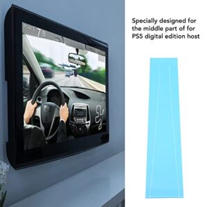 Console Middle Skin, Scratch Resistant Protection Strip Film Console Center Part Dustproof PVC Integral Replacement Easy Cleaning for Digital Edition Host (Blue)