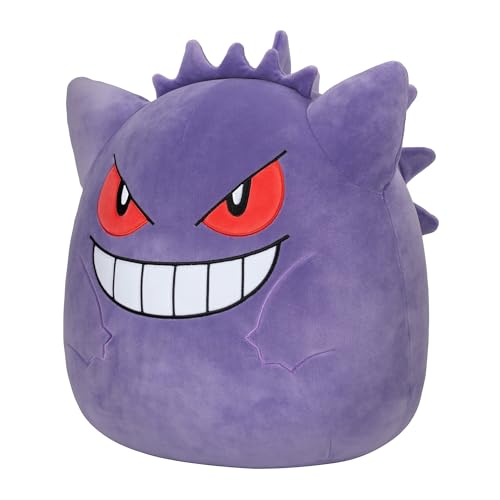 Squishmallows Pokémon 14-Inch Gengar Plush - Add Gengar to Your Squad, Ultrasoft Stuffed Animal Medium Plush, Official Kelly Toy Plush (SQPK00004)