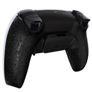 eXtremeRate Textured Black Back Paddles Programable Rise Remap Kit for PS5 Controller BDM-030 040 050, Upgrade Board & Redesigned Back Shell & Back Buttons Attachment for PS5 Controller